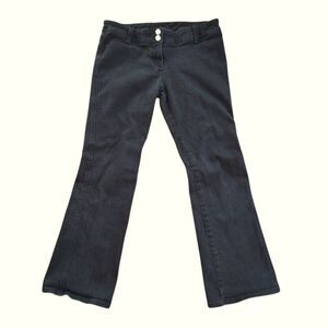 Vintage Lip Service Jeans Flared Low Rise Black Rock Metal Grunge Goth Y2K 9